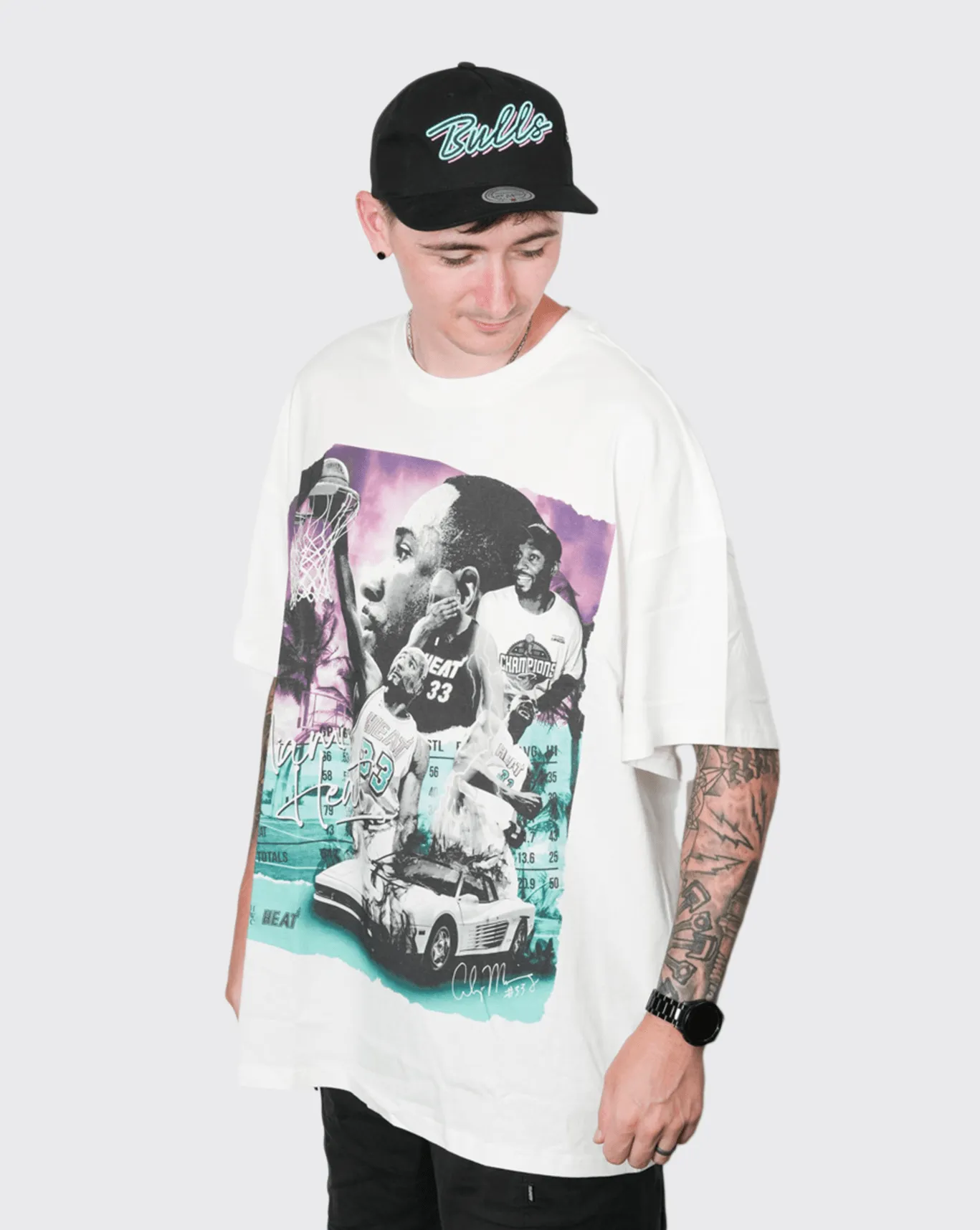 Mitchell and Ness South Beach Tee Heats