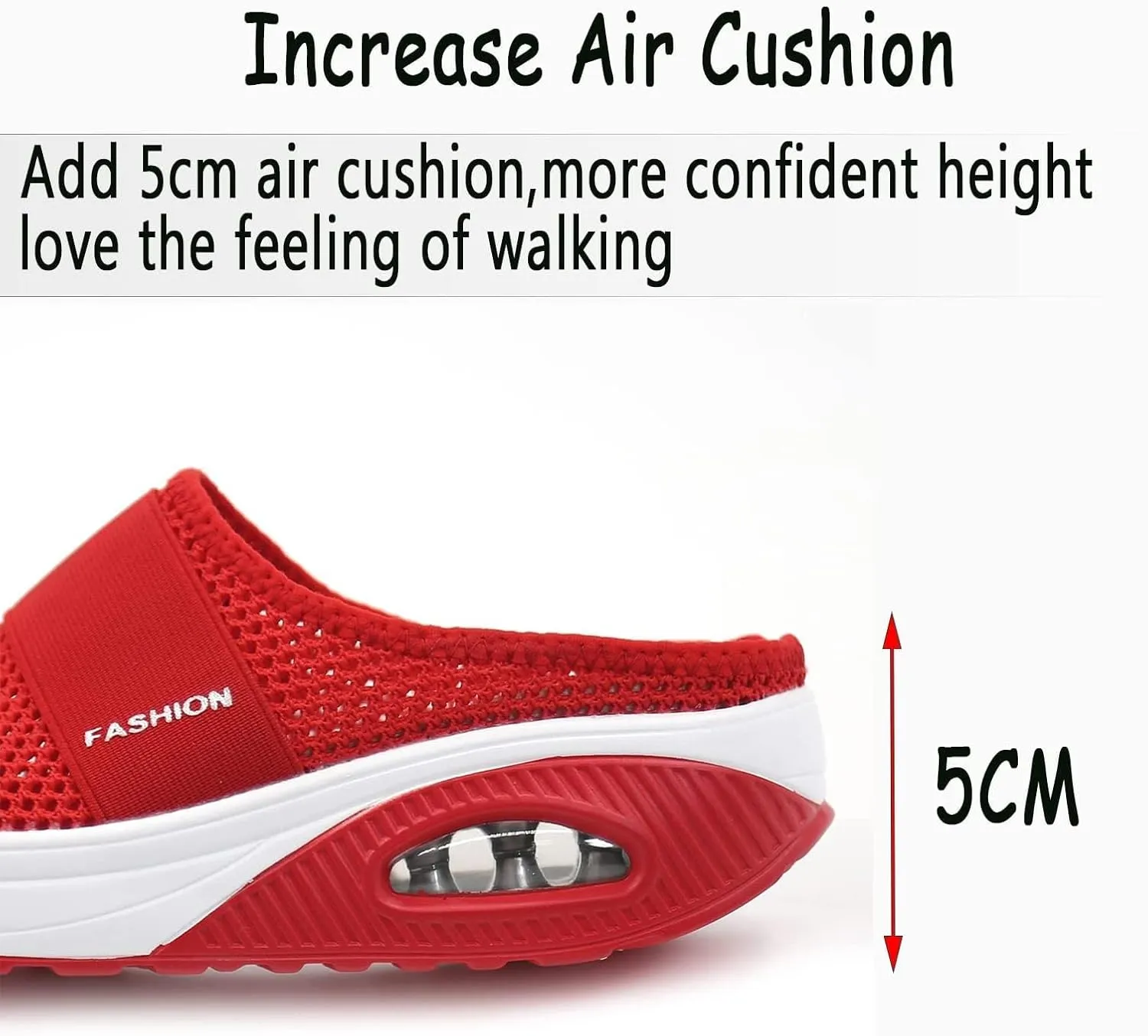Mules for Women Comfortable Diabetic Air-Cushion Slip On Walking Clogs Shoes Closed Toe Breathable Orthopedic Diabetic Slippers with Arch Support