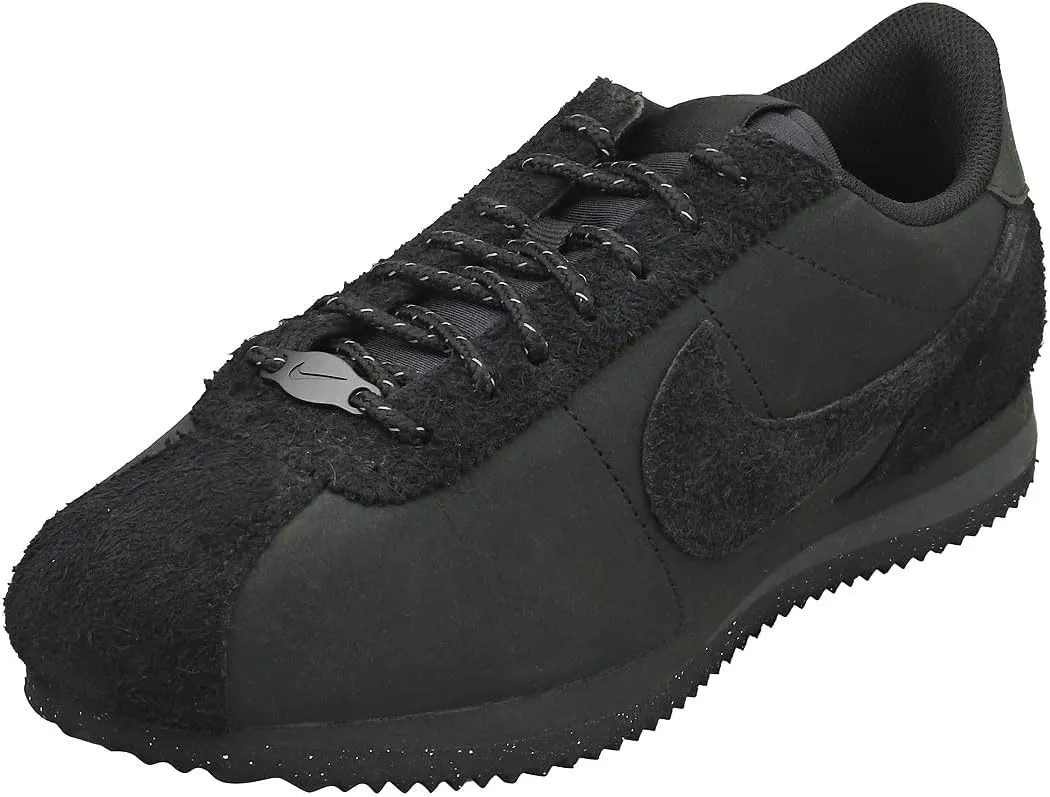 Nike Womens Cortez PRM Trainers FJ5465 Sneakers Shoes (UK 4 US 6.5 EU 37.5, Black Black Black 010)
