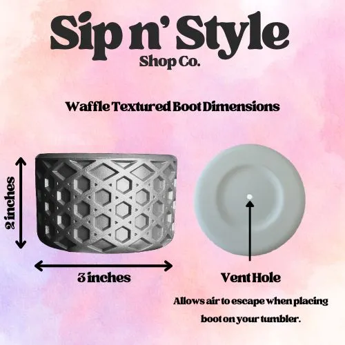 Nikki's Two Tone Shimmer | Waffle | Silicone Boot