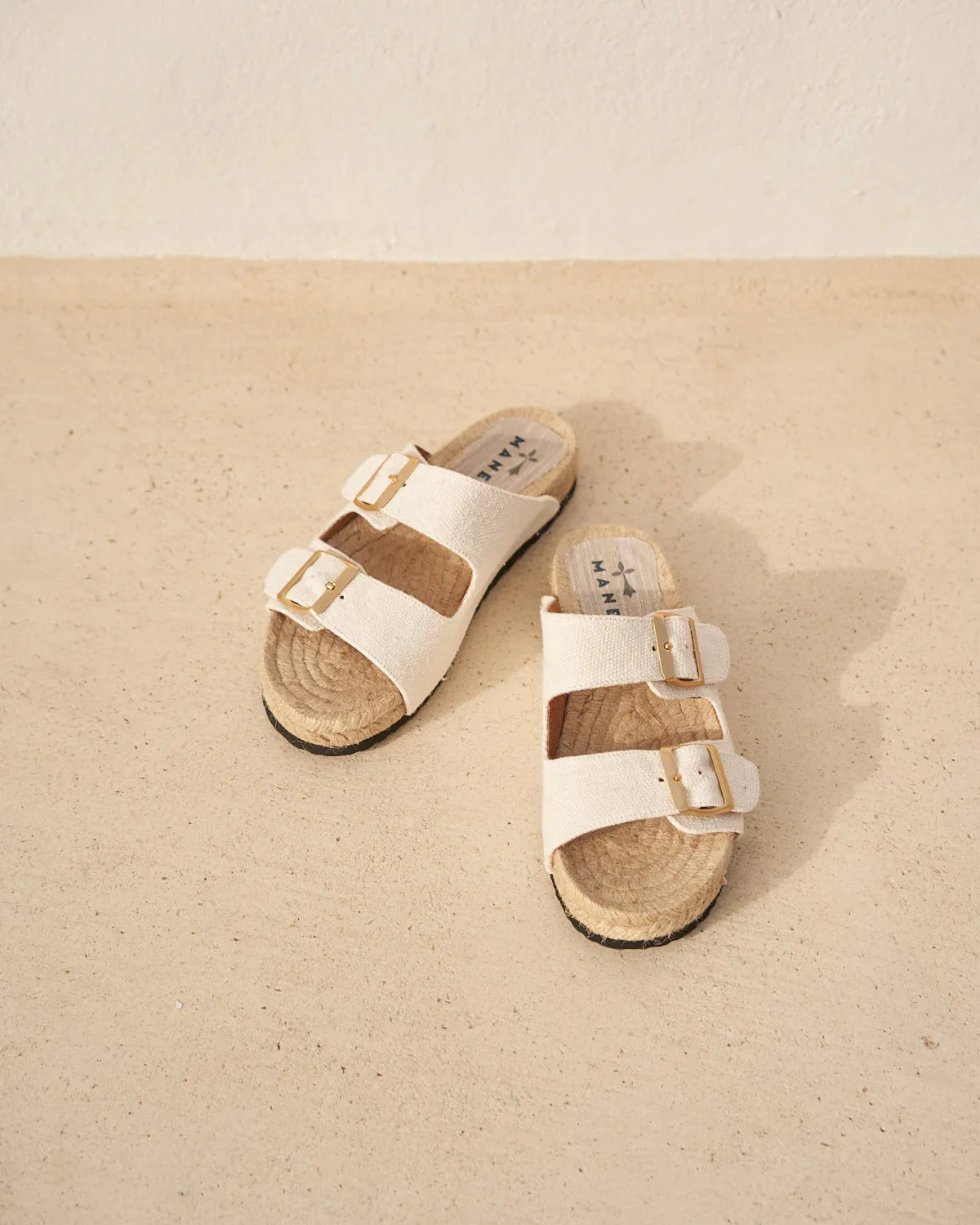 Organic Hemp Nordic Sandals - O70R0 - La Havana White