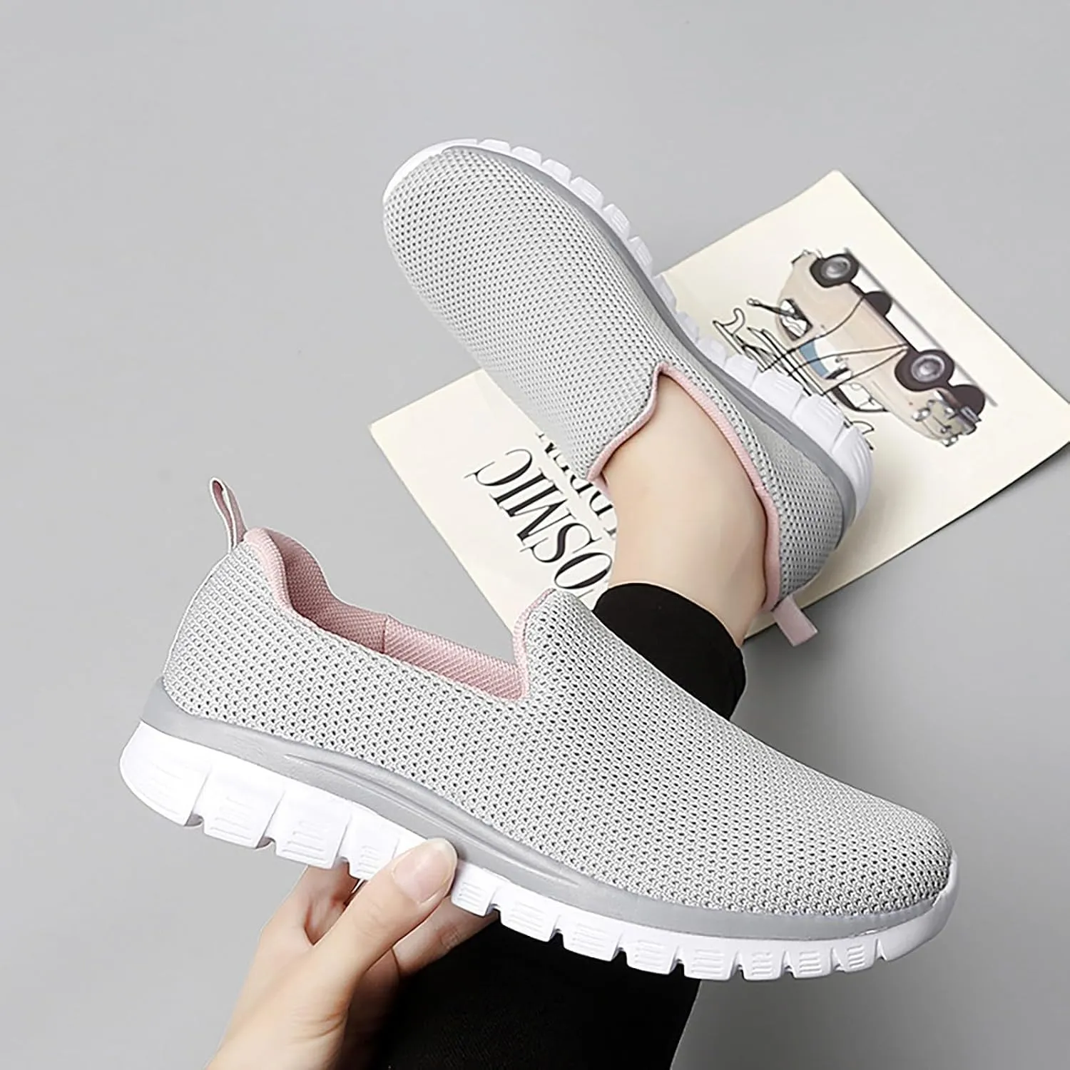 Orthopedic Shoes for Women Wide Width Slip On Zapatos para Mujer Comodos Y Elegantes Black Sneakers for Women Platform High Top Sneakers for Women Fashion Zapatos De Ejercicios para Mujer Gym