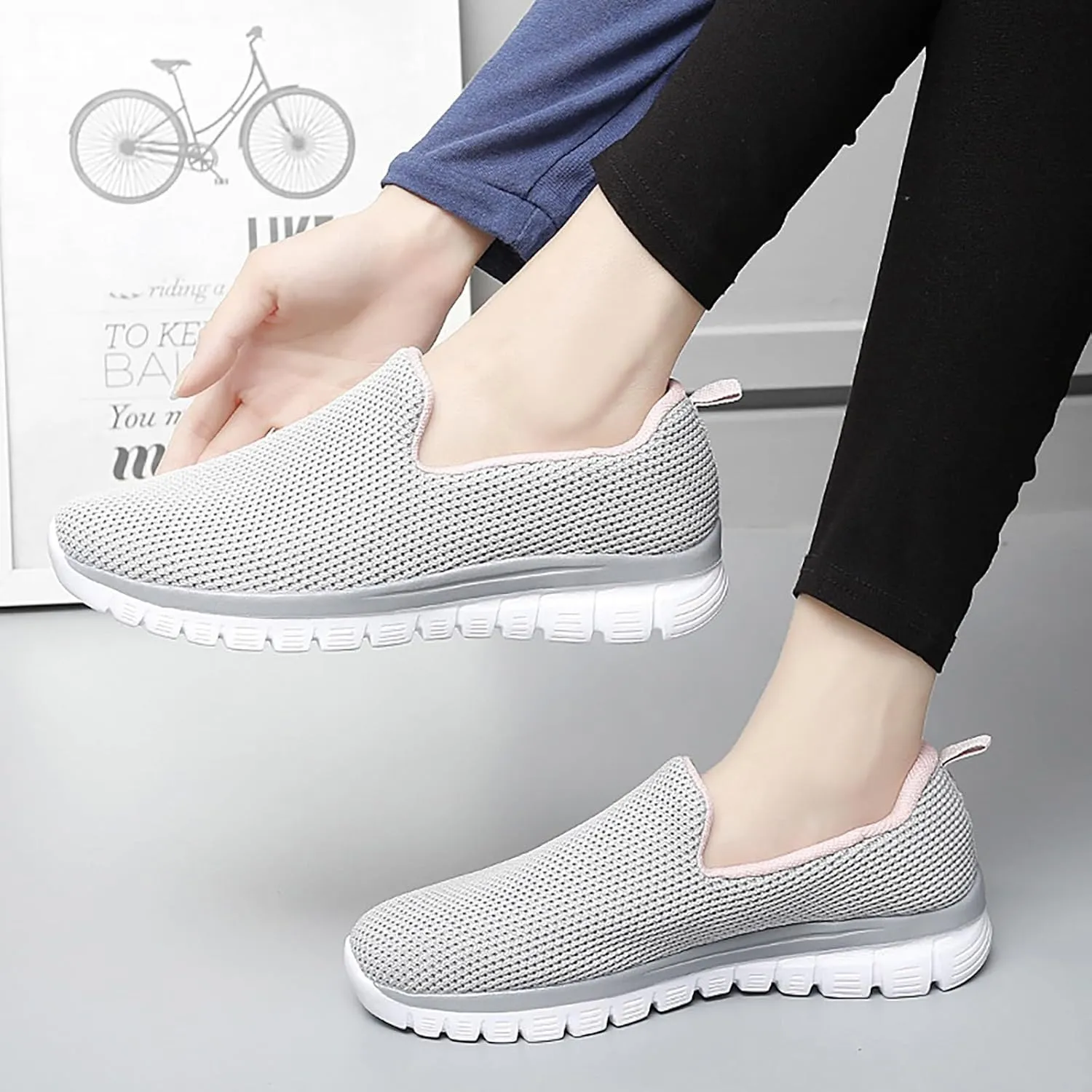 Orthopedic Shoes for Women Wide Width Slip On Zapatos para Mujer Comodos Y Elegantes Black Sneakers for Women Platform High Top Sneakers for Women Fashion Zapatos De Ejercicios para Mujer Gym