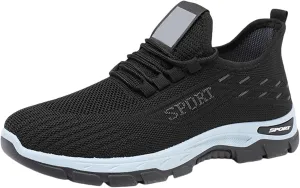 Orthopedic Sneakers for Women Men Casual Comfortable Wedge Walking Sport Sneakers Breathable Mesh Low Top Walking Shoes Fashion Soft Arch Support Slip-On Shoes
