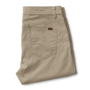 Pinpoint Canvas Five-Pocket Pants - Khaki