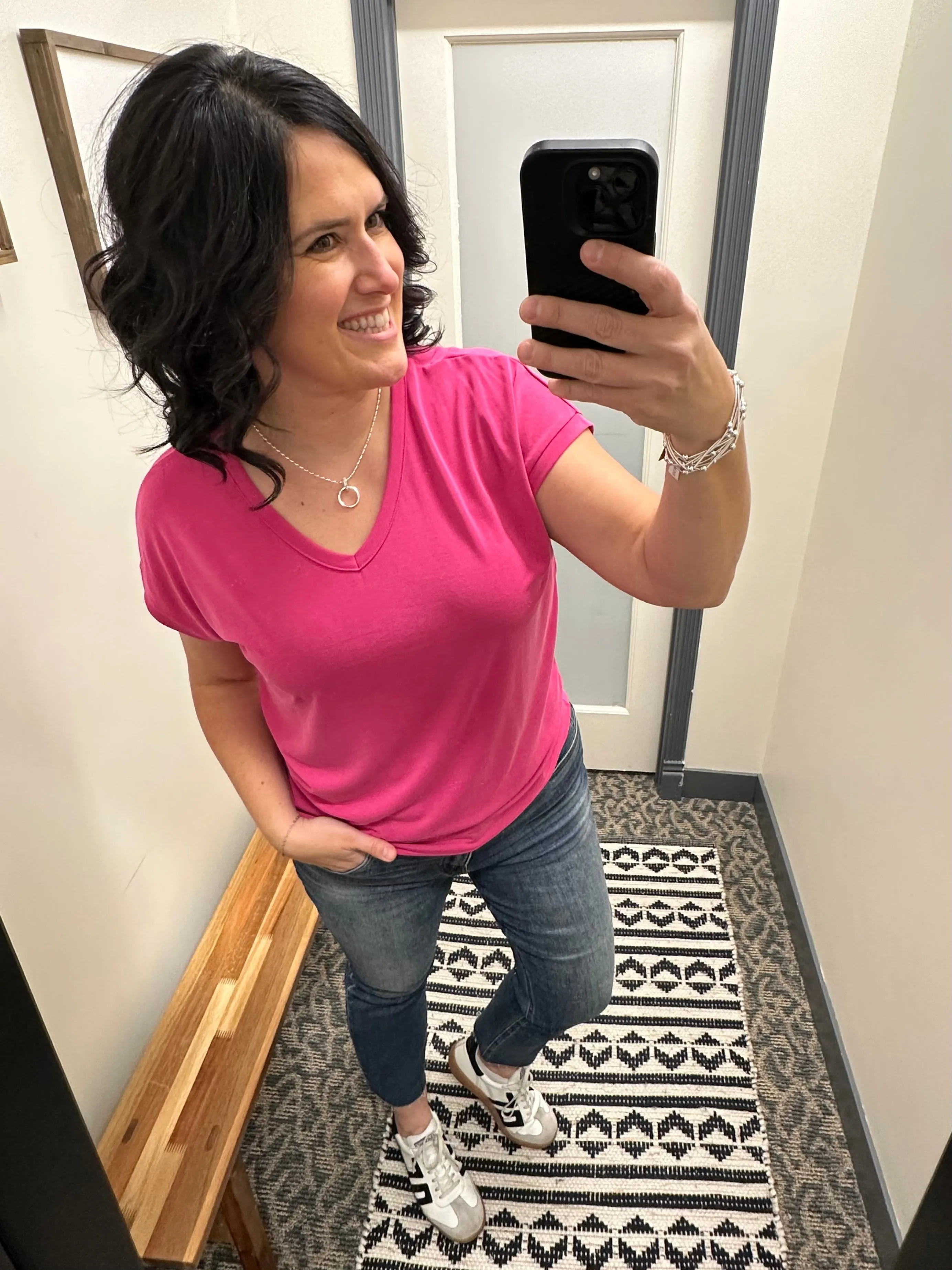 Rachael Braveness Dark Base Wash Jeans