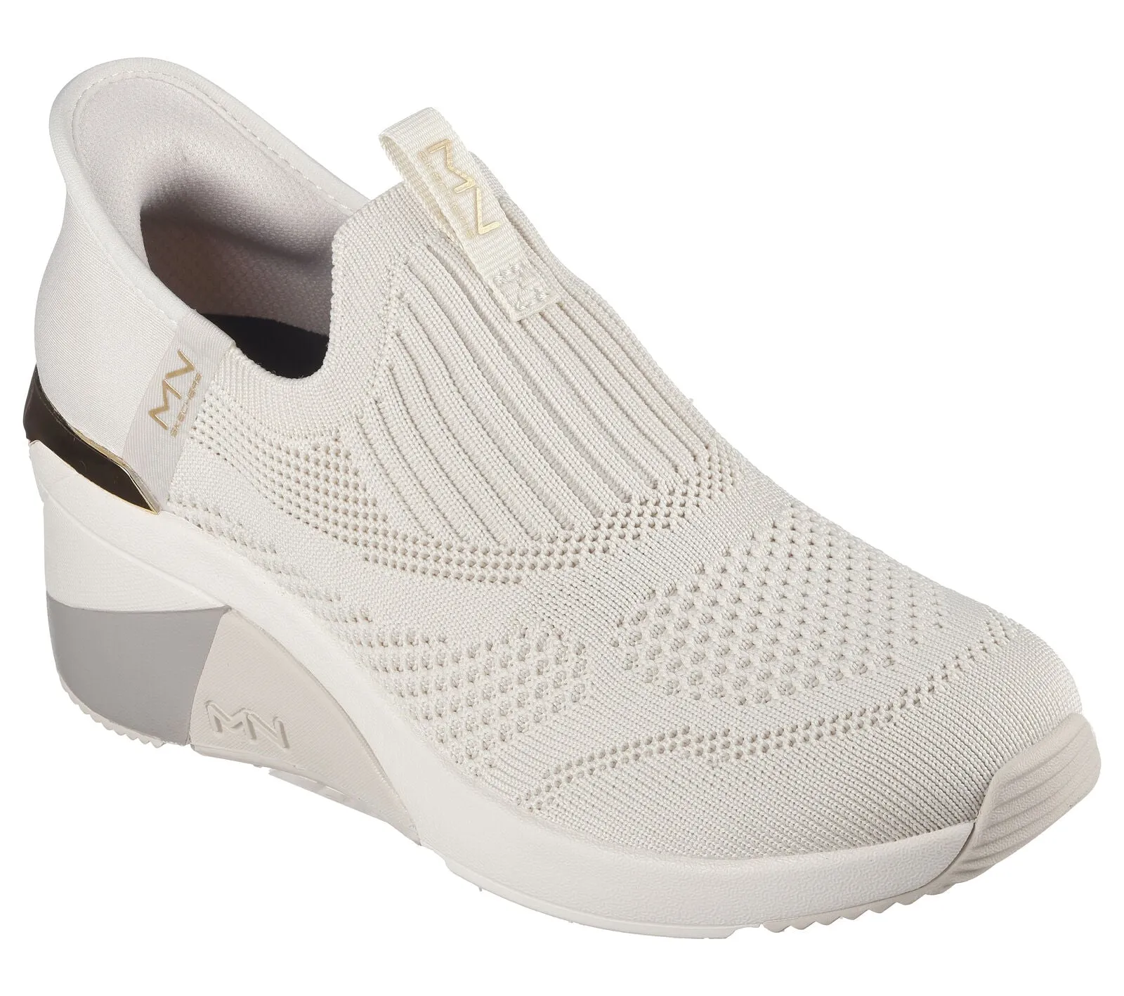 Skechers: A-Wedge-Crescent in Taupe