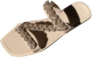 Slide Sandals for Women Flat Sandal Womens Dressy Women's Sandals Lightweight Bohemian for Travel Camping
