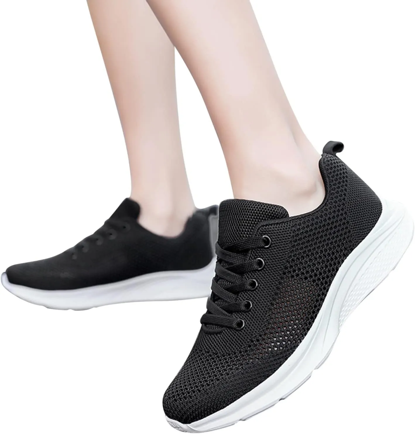 Sneakers for Women Walking Shoes Casual Lace Up Running Shoes for Women Slip On Men Casual Shoes Platform Sneakers Brown Tennis Shoe Cross Trainer Shoe