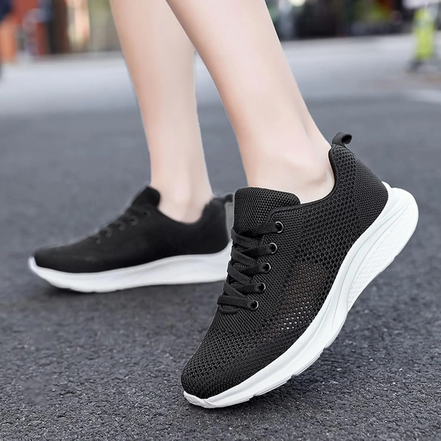 Sneakers for Women Walking Shoes Casual Lace Up Running Shoes for Women Slip On Men Casual Shoes Platform Sneakers Brown Tennis Shoe Cross Trainer Shoe