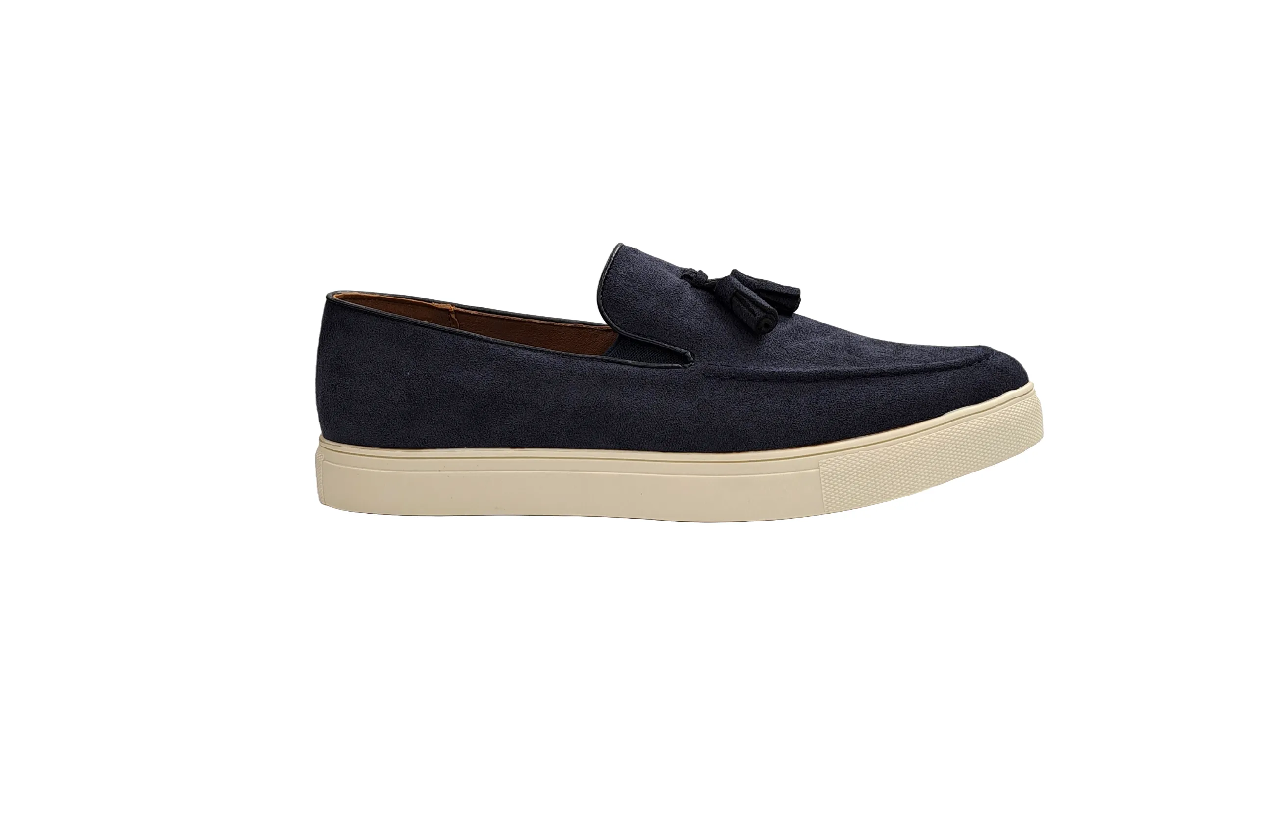 SOFT SPLIT LEATHER BLUE PENNY LOAFERS