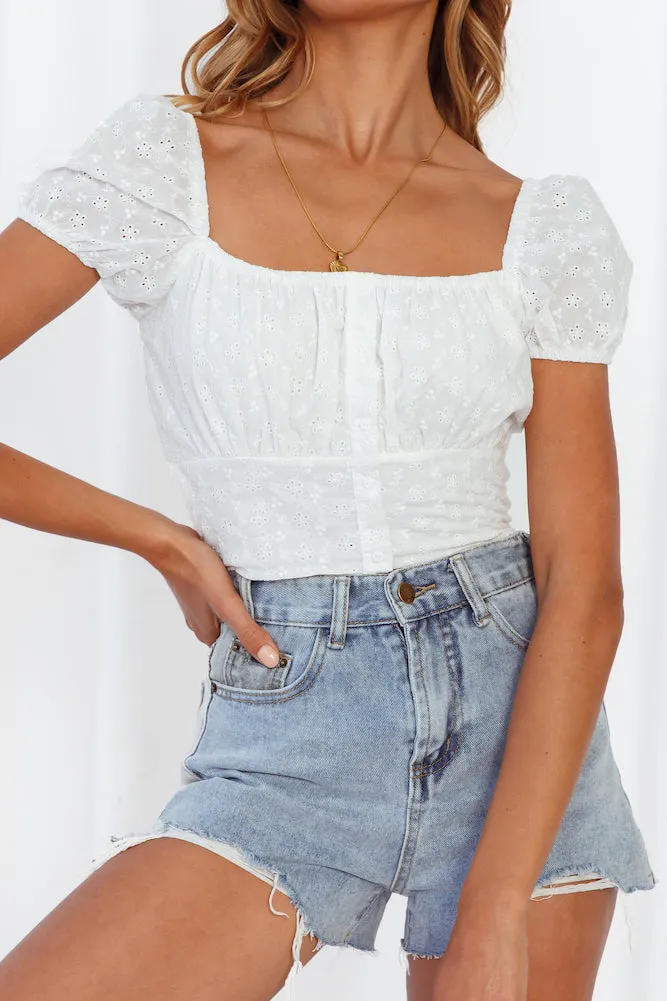Spice Market Crop Top White