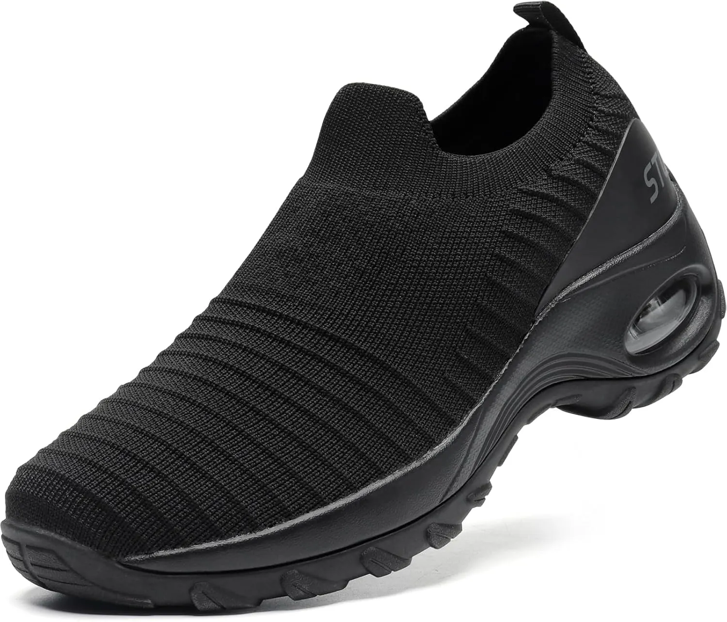 STQ Walking Shoes for Women Non Slip Work Shoes Comfort Slip on Sneakers