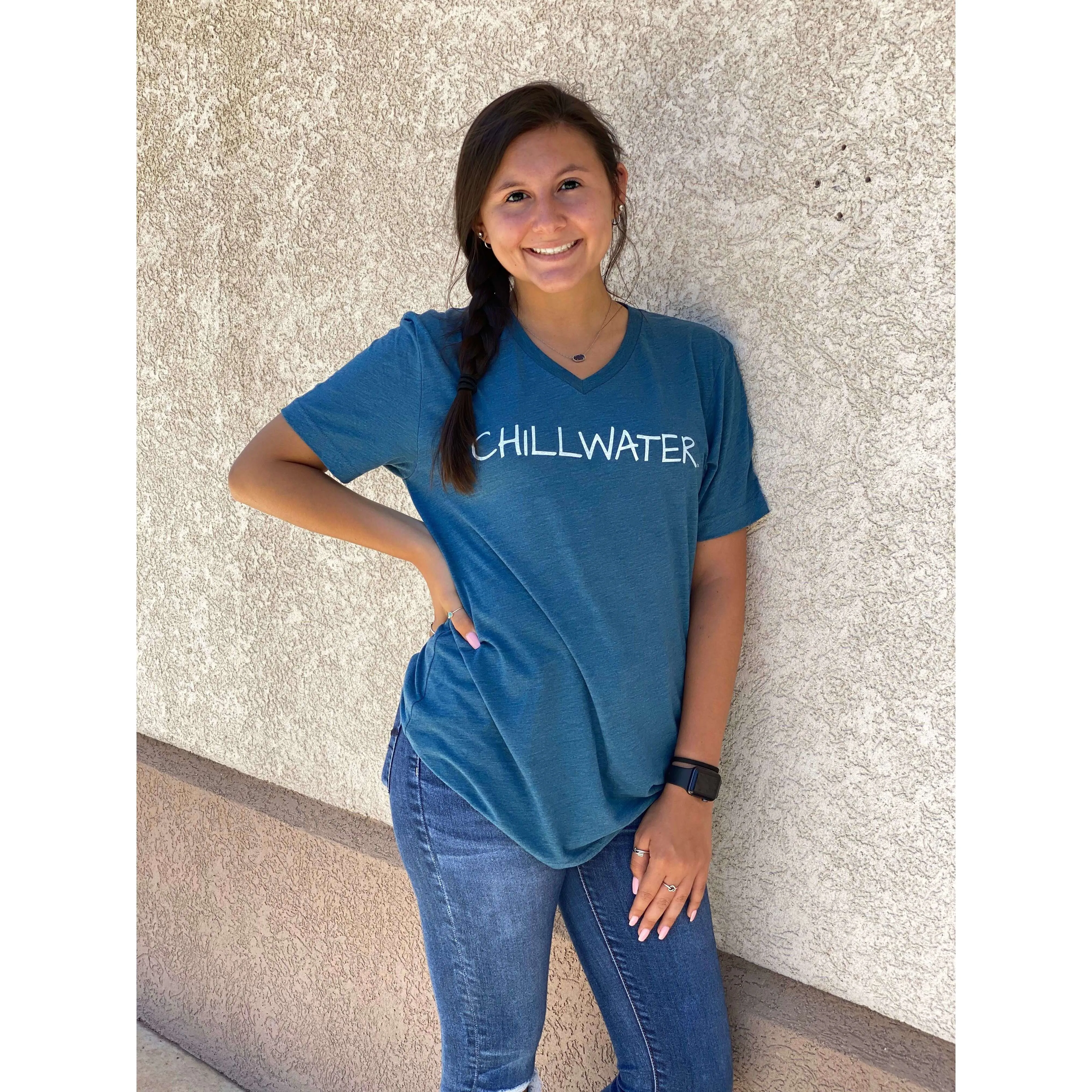 Super Soft Short Sleeve V-Neck - Beach Bound