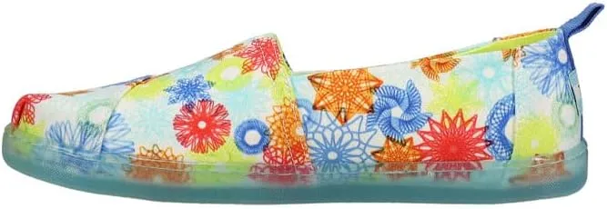 TOMS Kids Boys Alpargata Spirograph Slip On Casual Shoes - Blue