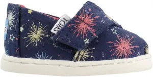 TOMS Toddler Boys Alpargata Slip On Sneakers Shoes Casual - Blue