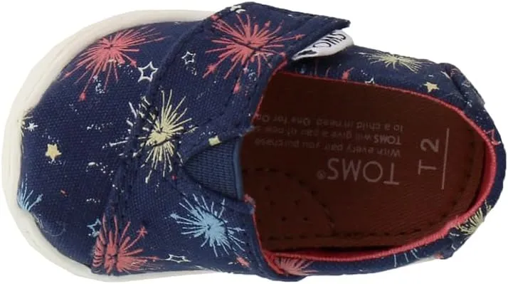 TOMS Toddler Boys Alpargata Slip On Sneakers Shoes Casual - Blue