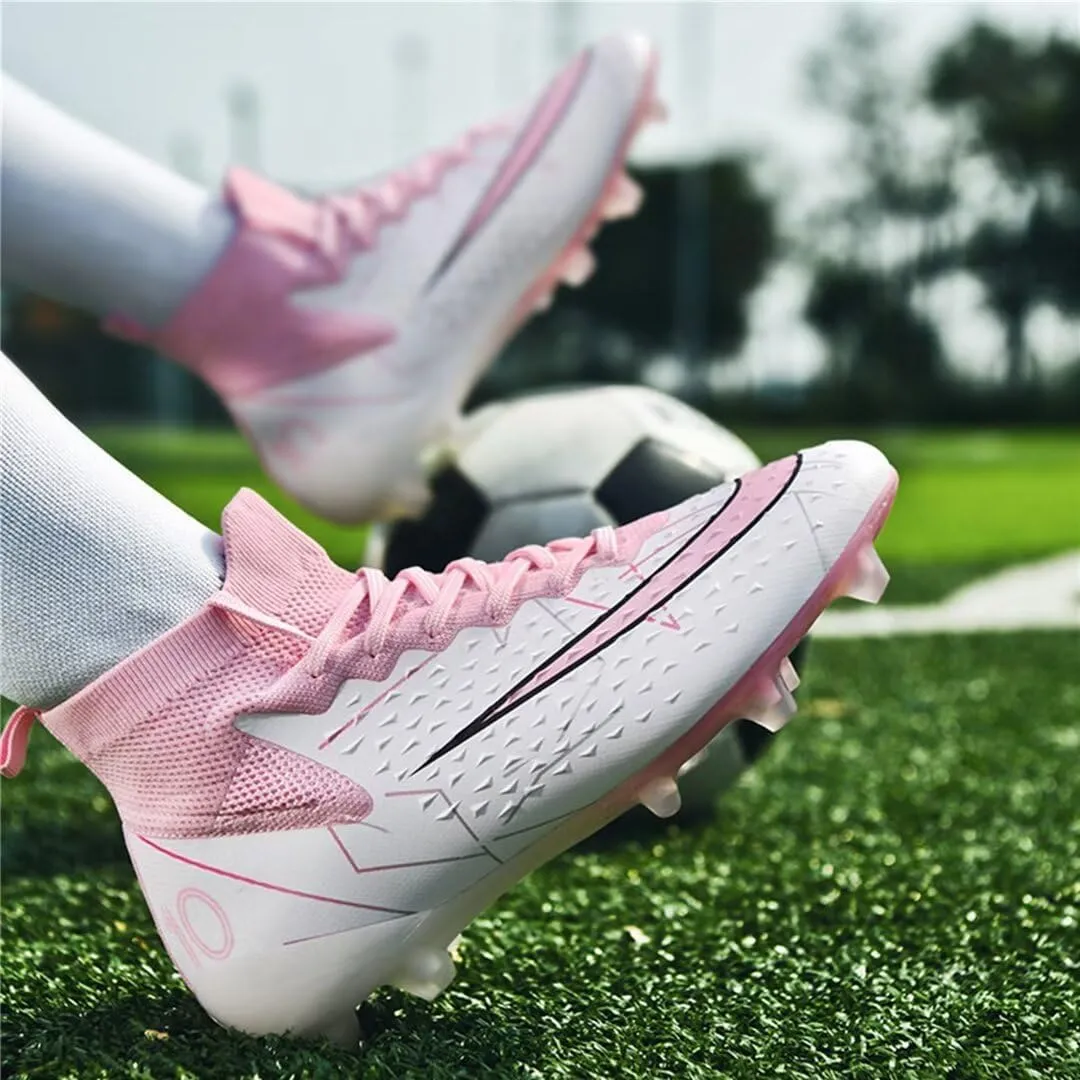 Turf Soccer Shoes Men Women Indoor Soccer Cleats Youth Football Boots Adult High Top Training Zapatos de Ftbol TF FG