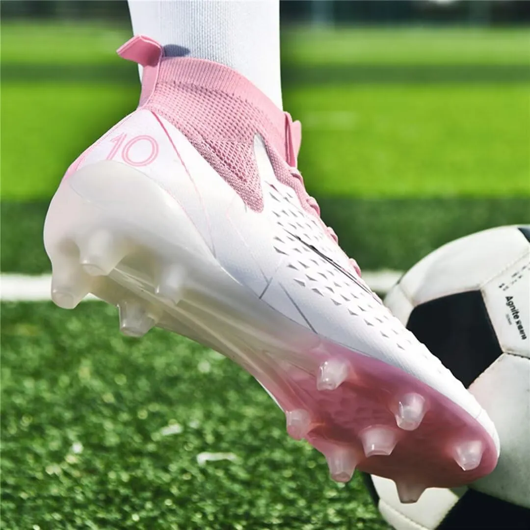 Turf Soccer Shoes Men Women Indoor Soccer Cleats Youth Football Boots Adult High Top Training Zapatos de Ftbol TF FG
