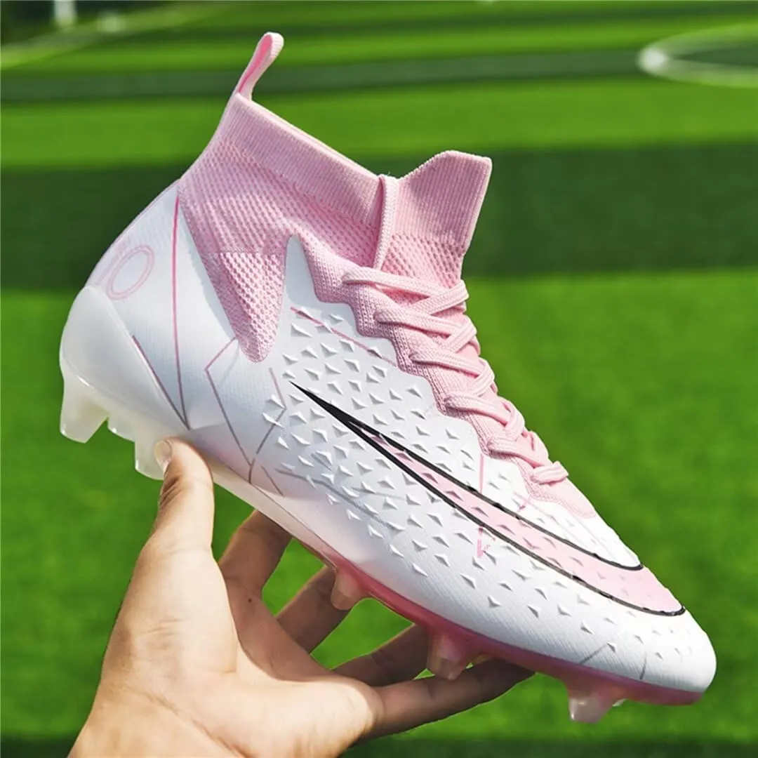 Turf Soccer Shoes Men Women Indoor Soccer Cleats Youth Football Boots Adult High Top Training Zapatos de Ftbol TF FG