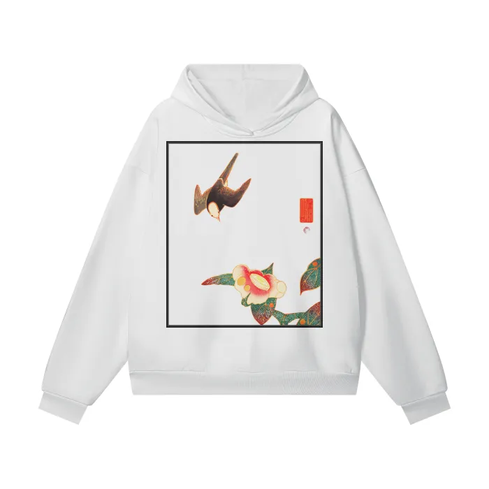 Ultra Heavyweight Japanese Art Hoodie 460GSM with hidden side pockets