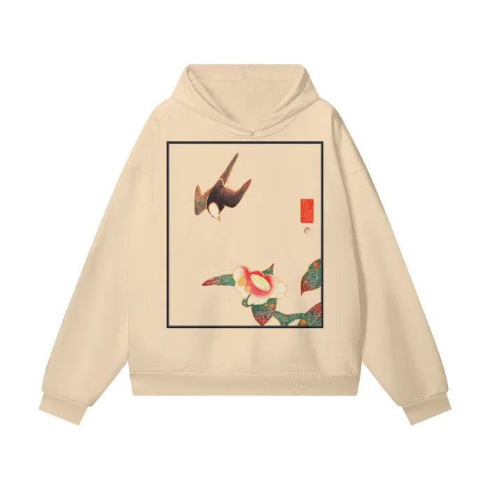 Ultra Heavyweight Japanese Art Hoodie 460GSM with hidden side pockets