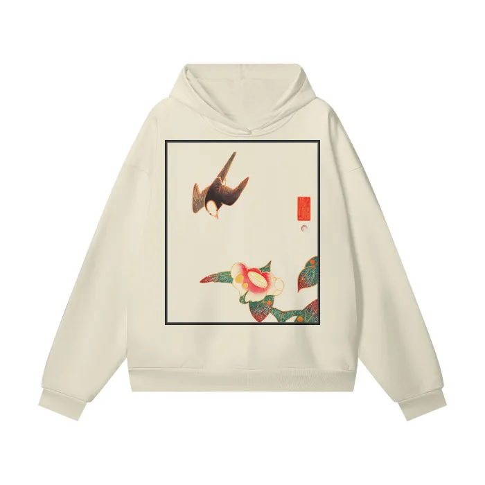 Ultra Heavyweight Japanese Art Hoodie 460GSM with hidden side pockets
