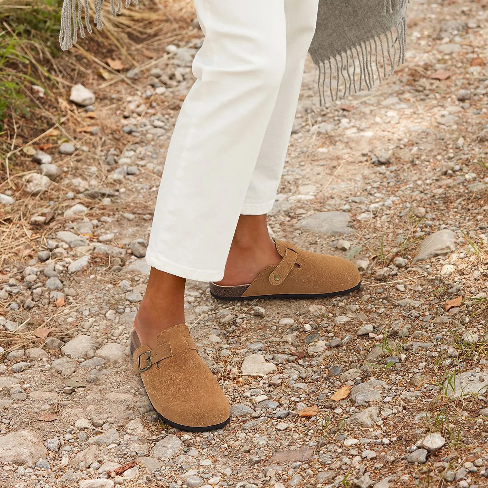 Unisex Fashion Boston Suede Clogs Mens or Women's
