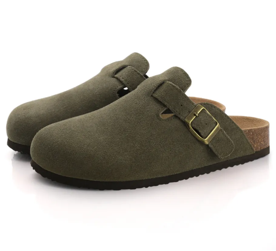Unisex Fashion Boston Suede Clogs Mens or Women's