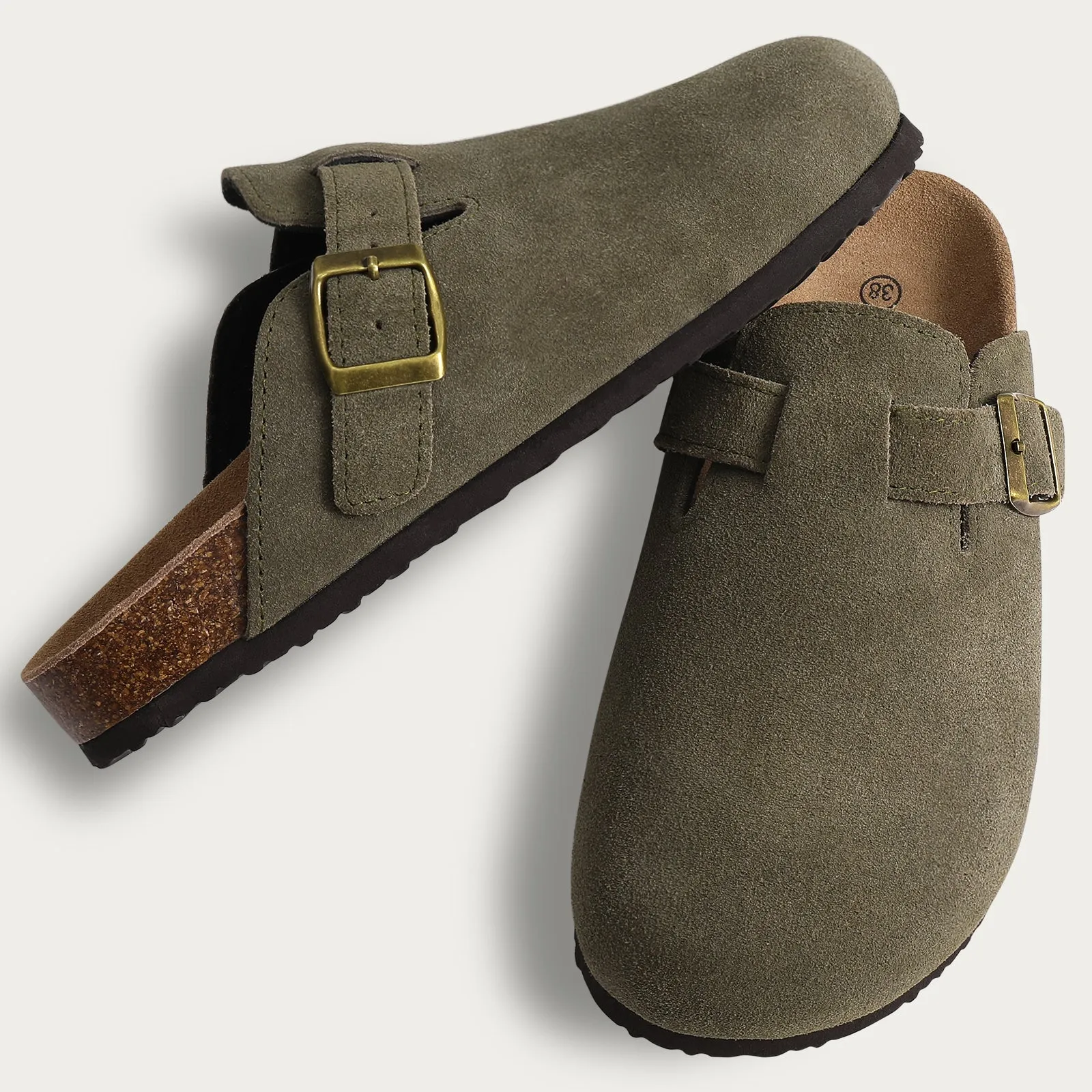 Unisex Fashion Boston Suede Clogs Mens or Women's