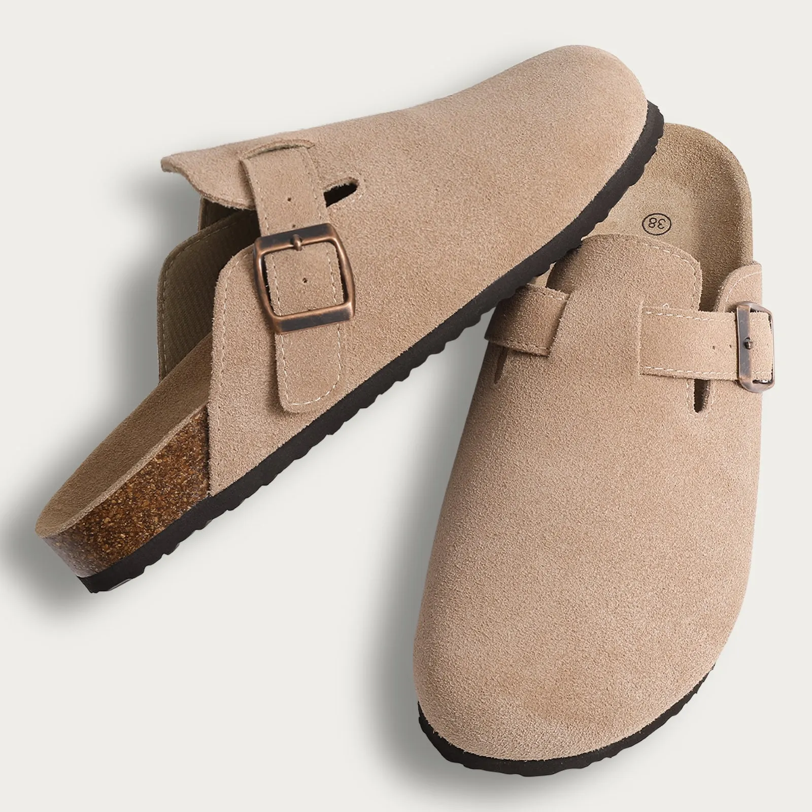 Unisex Fashion Boston Suede Clogs Mens or Women's