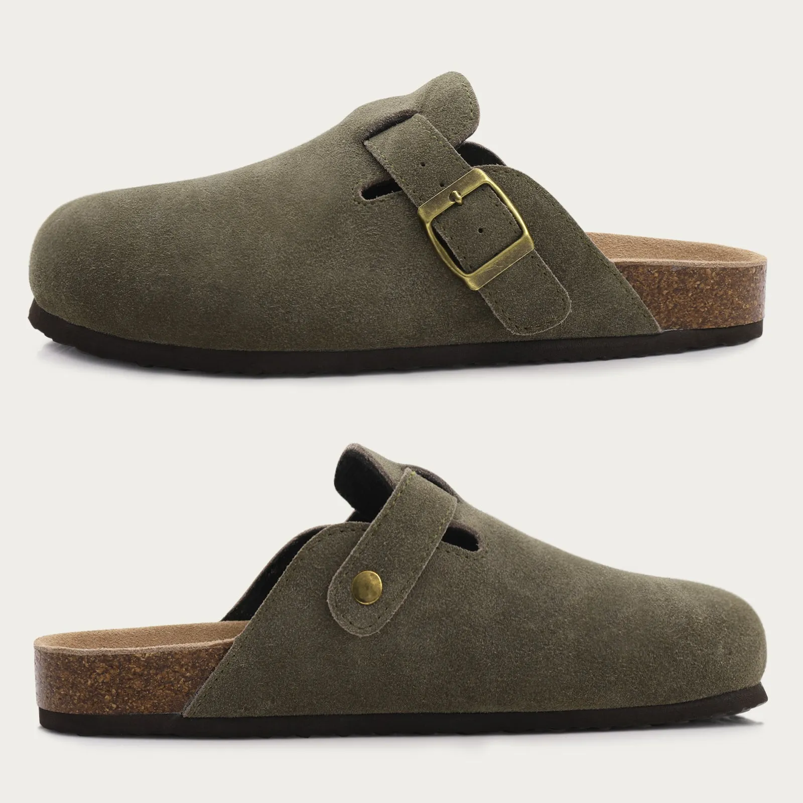 Unisex Fashion Boston Suede Clogs Mens or Women's