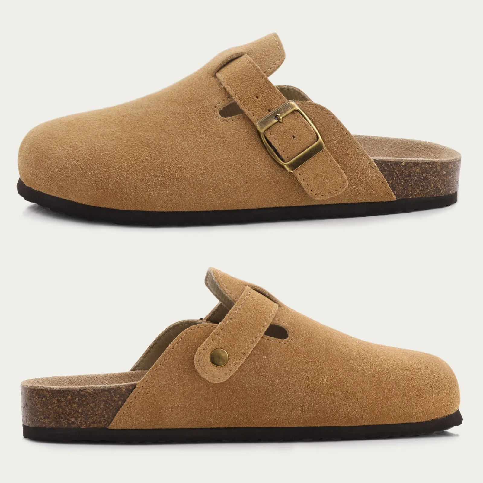 Unisex Fashion Boston Suede Clogs Mens or Women's
