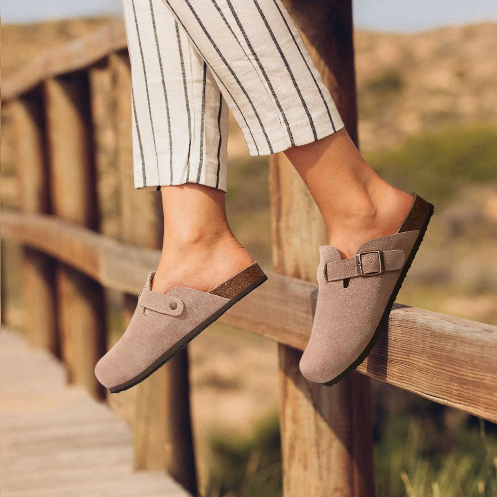 Unisex Fashion Boston Suede Clogs Mens or Women's