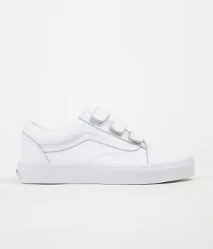 Vans Old Skool V Mono Leather Shoes - True White