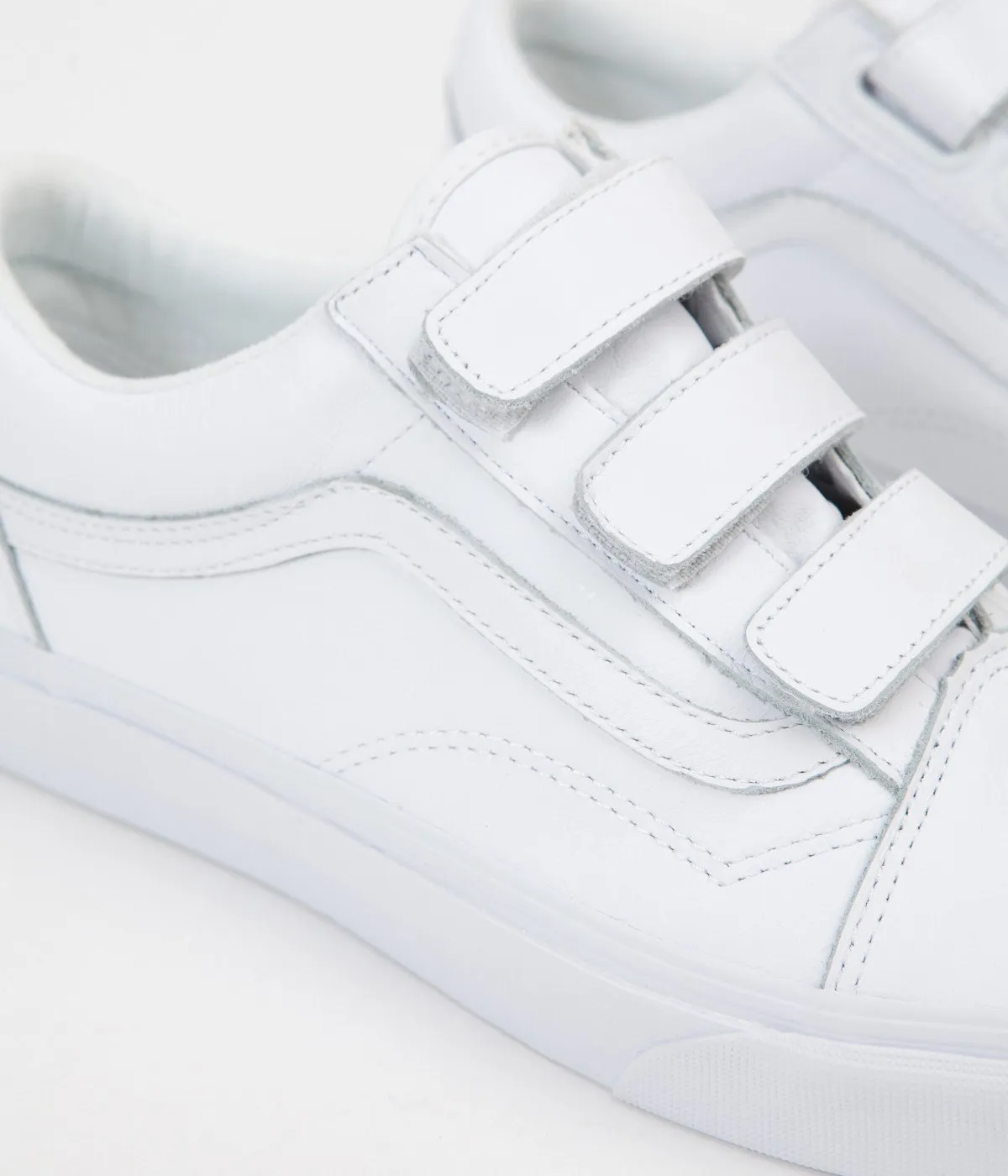 Vans Old Skool V Mono Leather Shoes - True White