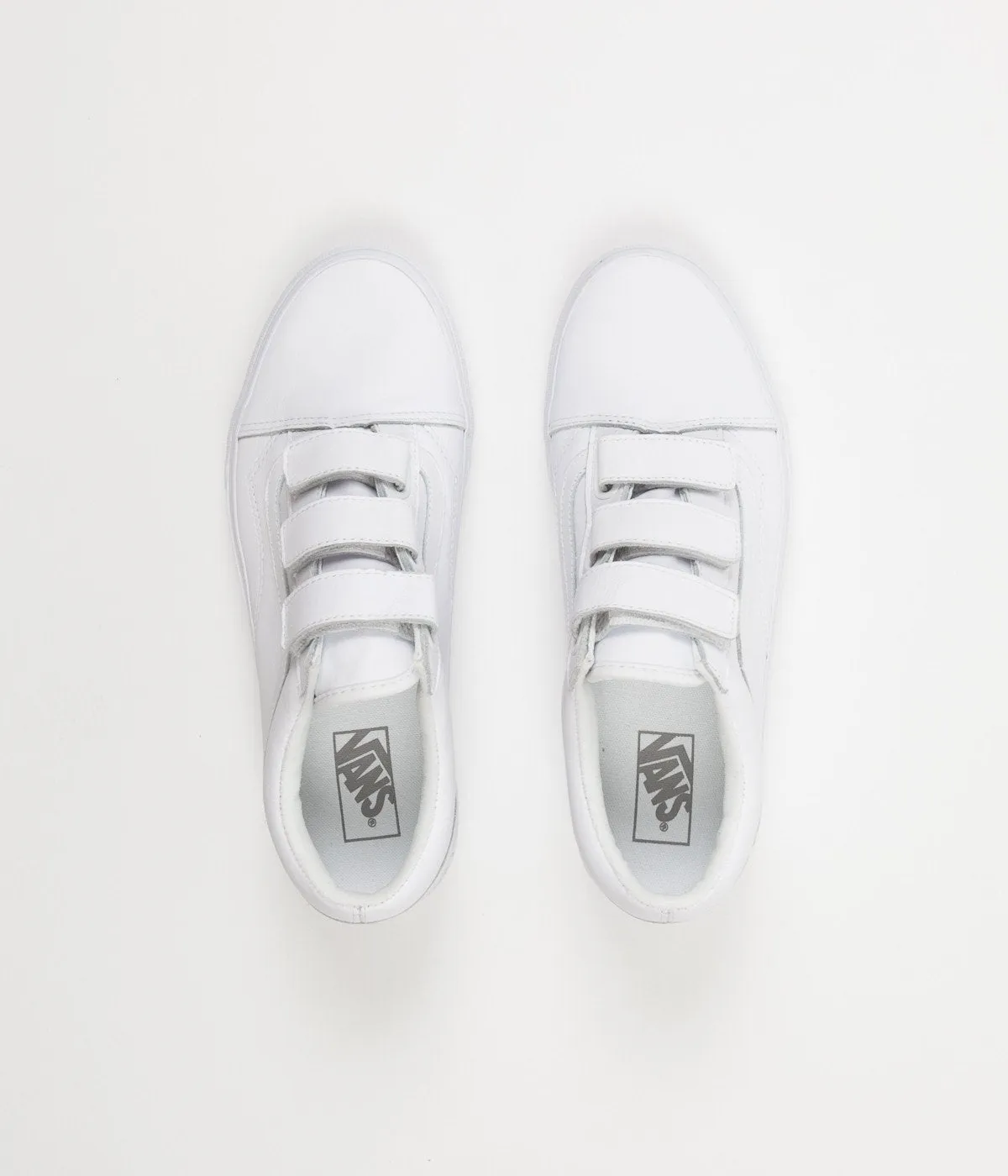 Vans Old Skool V Mono Leather Shoes - True White