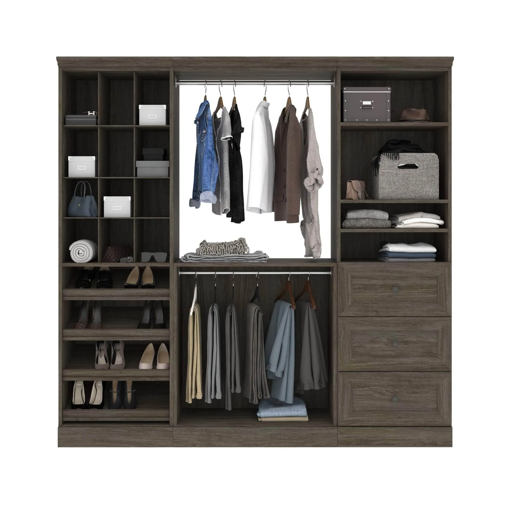 Versatile 86“ Closet Organizer - Available in 2 Colours