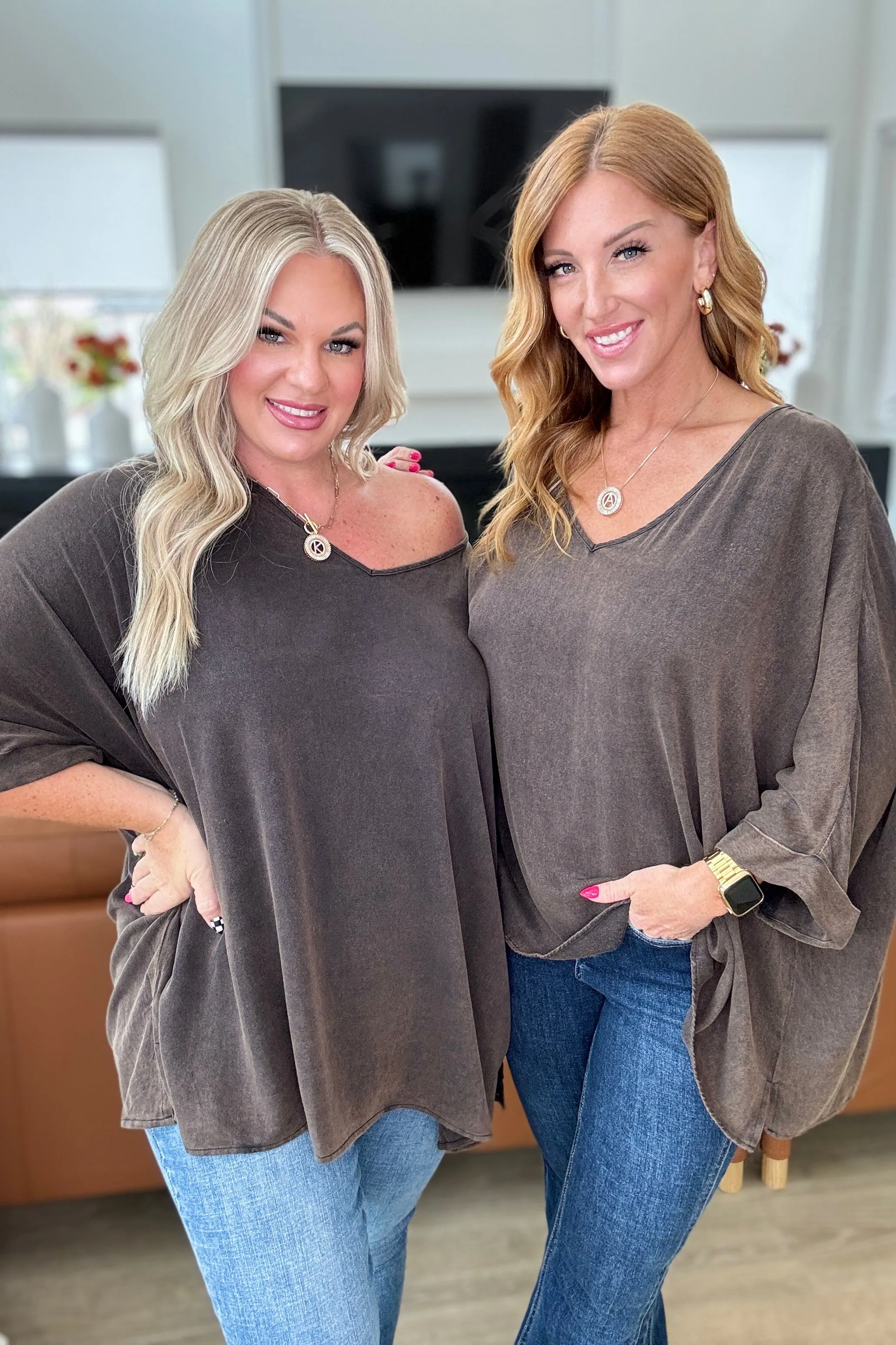 Wishy Washy Mineral Washed Oversized Top