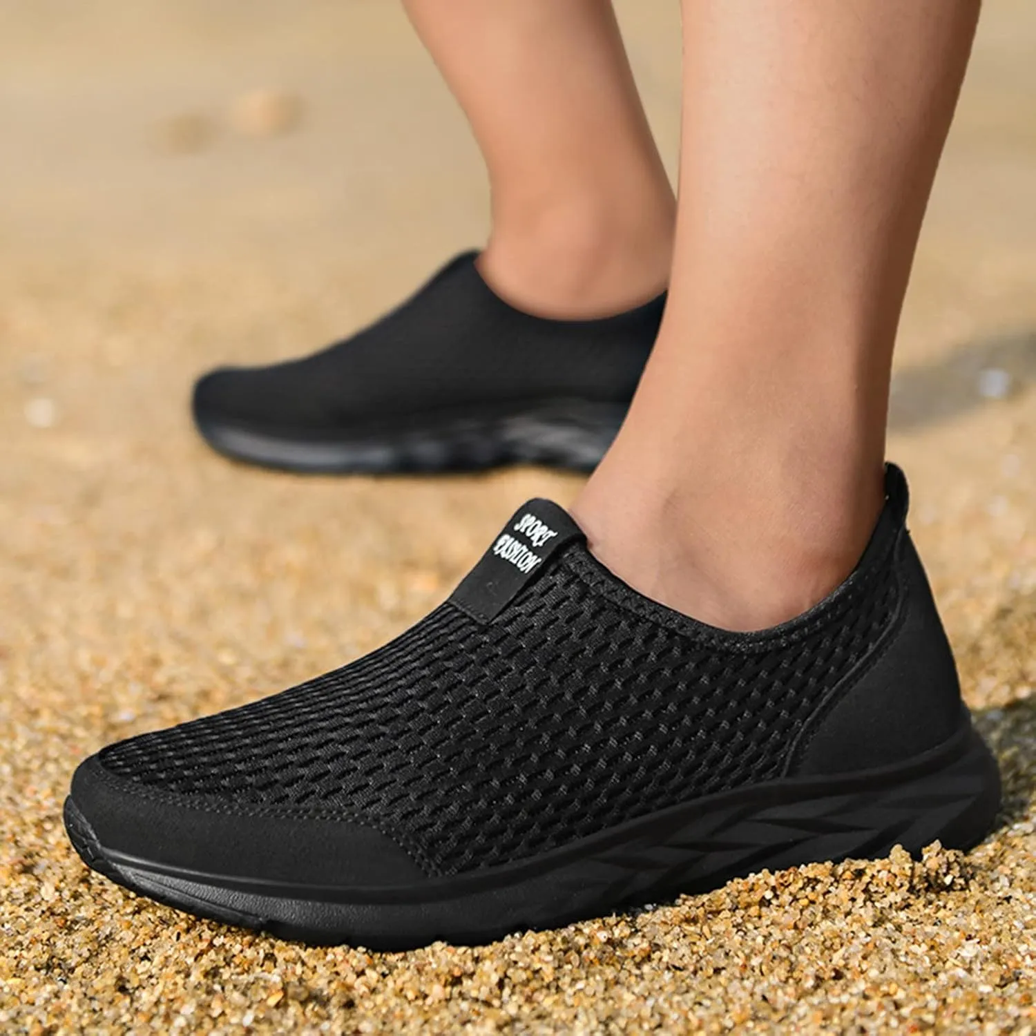 Womens Running Shoes Lightweight Breathable Non Slip Work Shoes for Women Slip on Tennis Shoes Non Slip Gym Workout Walking Sneakers Casual Comfortable Athletic Tennis Sneakers with Memory Foam
