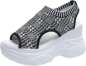 Women's Sandals Travel Arch Support Sandals Orthopedic Walking Sandals Open Toe Elastic Ankle Strap Shoes