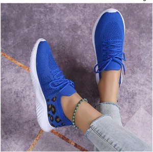 Womens Slip On Walking Shoes Non Slip Running Shoes Knitted Mesh Breathable Sneakers Athletic Tennis Sneakers Mesh Workout Casual Outdoor Leisure Sports Shoes