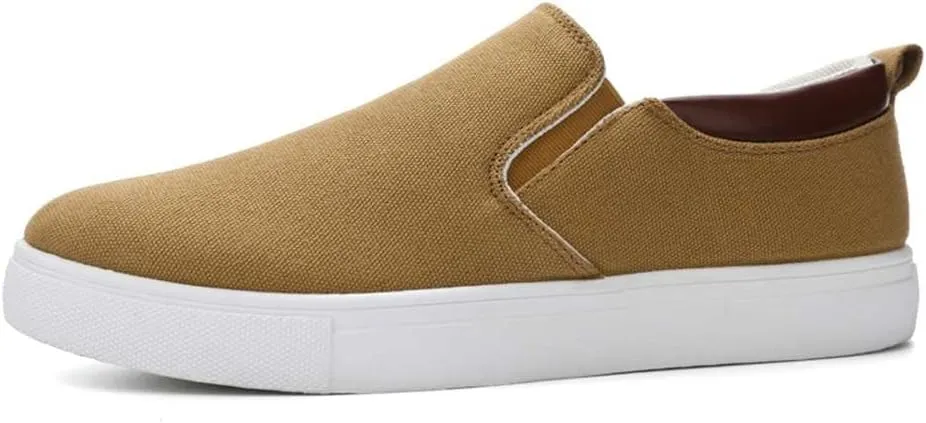 YAXE Men's Slip On Canvas Loafers Casual Skateboarding Shoes