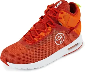 ZUMBA Women's Air Funk Sneakers, Nonslip Mid-Top Dance Sneakers, 5, Coral Funk
