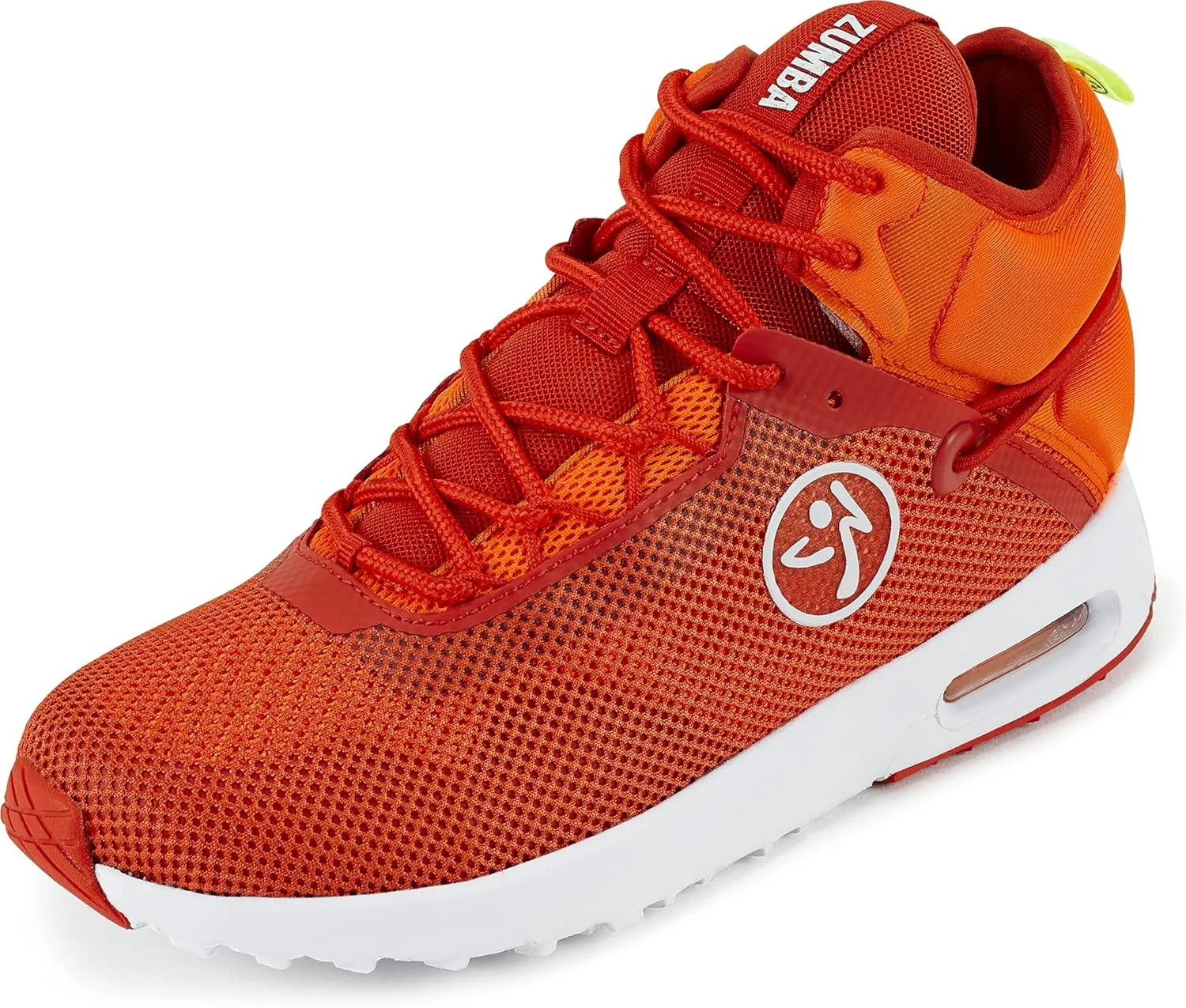 ZUMBA Women's Air Funk Sneakers, Nonslip Mid-Top Dance Sneakers, 5, Coral Funk